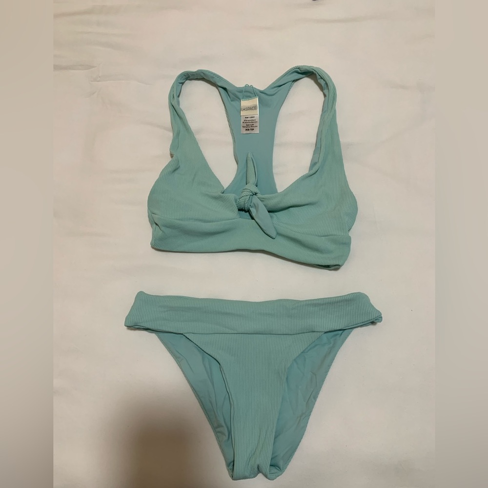 L*space Bikini. XS top, S bottom.